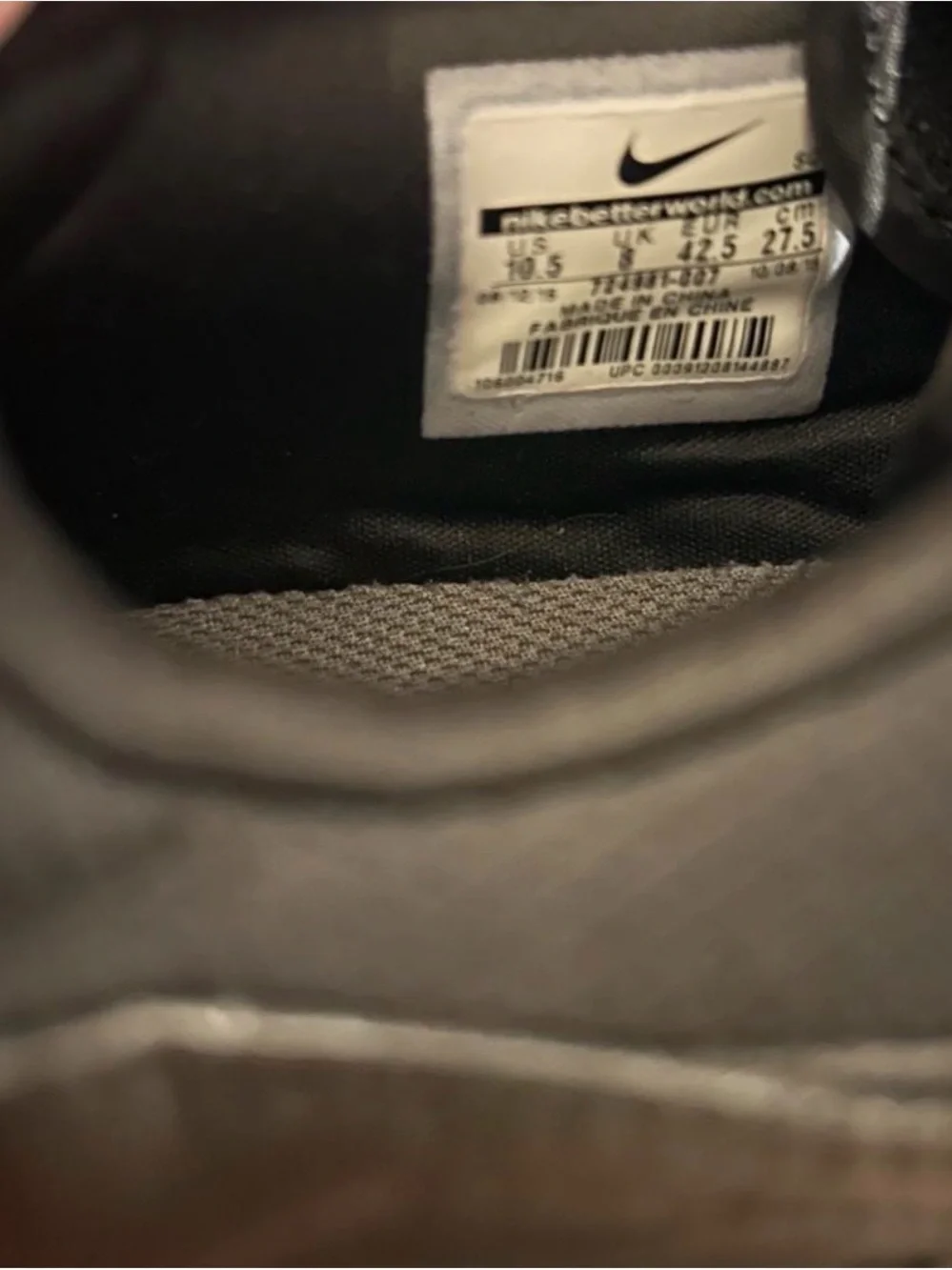 Nike Black and Gray Men's Athletic Sneakers